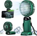 Portable Handheld Personal Rechargeable Fan LED Digital Display 90°Adjustable. 