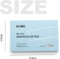 HIMI Watercolor Paper Pad, 5.5X8.5 20 Sheets, Mix Paper Pad, Side Wire Bound, Fine Texture, Watercolor Acrylic Painting Pad, Ink Sketchbook, Art Supplies Drawing Pad.