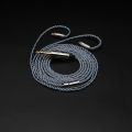 XINHS 24 4-core silver foil wire+silver plated, angkop para sa TRN BA5 KZ ZSX/ZAS/ZS10 CCA PLA13, 4-core silver foil wire+silver plated high fidelity upgraded cable 3.5mm plug. 
