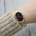 Fashion Small Oval Shape Women Watches Steel Strip Quartz Wristwatch Clock Fashion Casual Girl Student Women. 