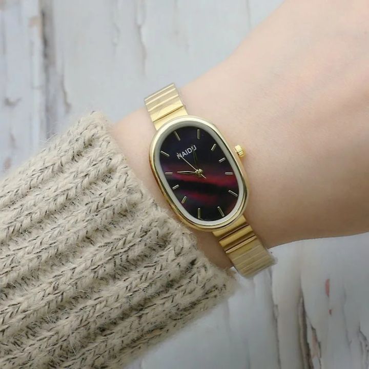 Fashion%20Small%20Oval%20Shape%20Women%20Watches%20Steel%20Strip%20Quartz%20Wristwatch%20Clock%20Fashion%20Casual%20Girl%20Student%20Women%20-%20Image%203