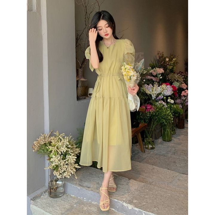 Nursing%20Dress%20Summer%20Chiffon%20Outdoor%20Fashion%20Hot%20Mom%20Nursing%20Loose%20Slimming%20Waist-Tight%20Women's%20Clothing%20Postpartum%20Clothes%20-%20Image%202