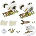 2 Pack Sliding Pocket Door Hardware Top Hanger Rollers Wheels Assembly Fit Replacement 1125 & 1500 Hardware Kit. 