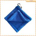 [Lslhj] Golf Ball Cleaning Towel Wipe Cloth Club Head Cleaner with Hanging Buckle for Equipment. 