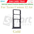 Tecno Camon 12 Air KC3 Sim Tray Micro SD Card Slot with Sim Ejector Pin Replacement Part.