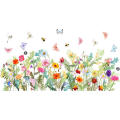 Flowers Branch Window Sticker Self-adhesive Vinyl Wall Stickers Removable Glass Art Decals. 