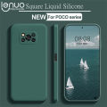 Lenuo For Xiaomi Poco X3 / X3 NFC / X3 Pro Back Cover Luxury Original Square Liquid Silicone Phone Case Thin Soft Candy Casing. 