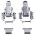 2x Toolbox Draw Compression Spring Toggle Latch Catch Clamp Silver. 