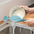 Multi-function Rice Scoop Rice Sieve Household Cleaning Drainer Rice Brush Rice Colander Practical Washing supplies Kitchen tools. 