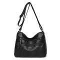 New Spring Women's Soft Leather Shoulder Bags Classic Casual Crossbody Bag For Female Washing Purses and Handbags(26CMX11CMX19CM,).