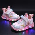 Size 21-30 Kids Casual LED Lights Shoes for Girls Children Luminous Sports Sneakers Baby Glowing Soft Bottom Running Footwear. 