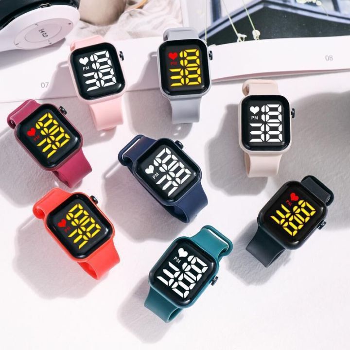 New Student Electronic Smart Square Apple y1 LED Silicone Strap