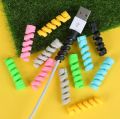 Spiral Data Cable Protective Cover Suction Cup Is Suitable for The Charging Cable Charger Cord Saver Cable Protector. 