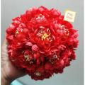 Artificial FLOWER Gorgeous Khopa-Red - Hair Band - Crown. 