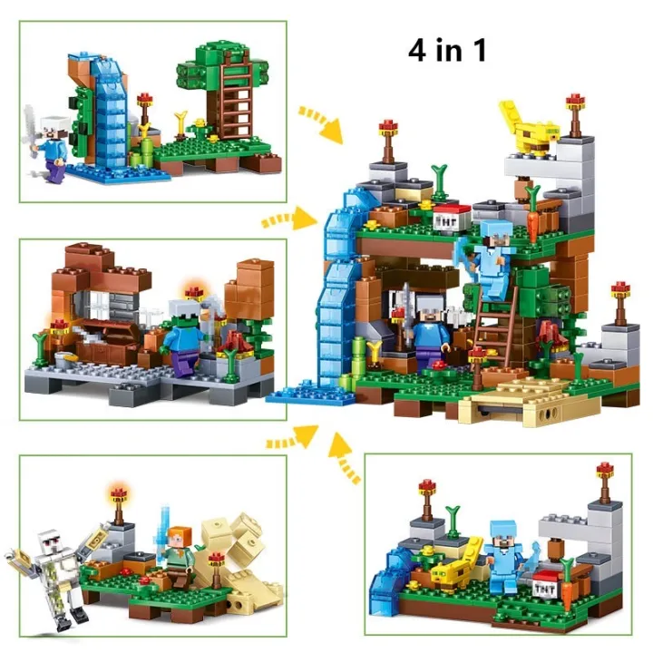 %EF%BC%88New%EF%BC%89Minecraft%20Lego%20Brick%20Village%20et%20Minifigure%20Diy%20Education%20Toy%20Gift%20720%20%208%20in%201%20-%20Image%205