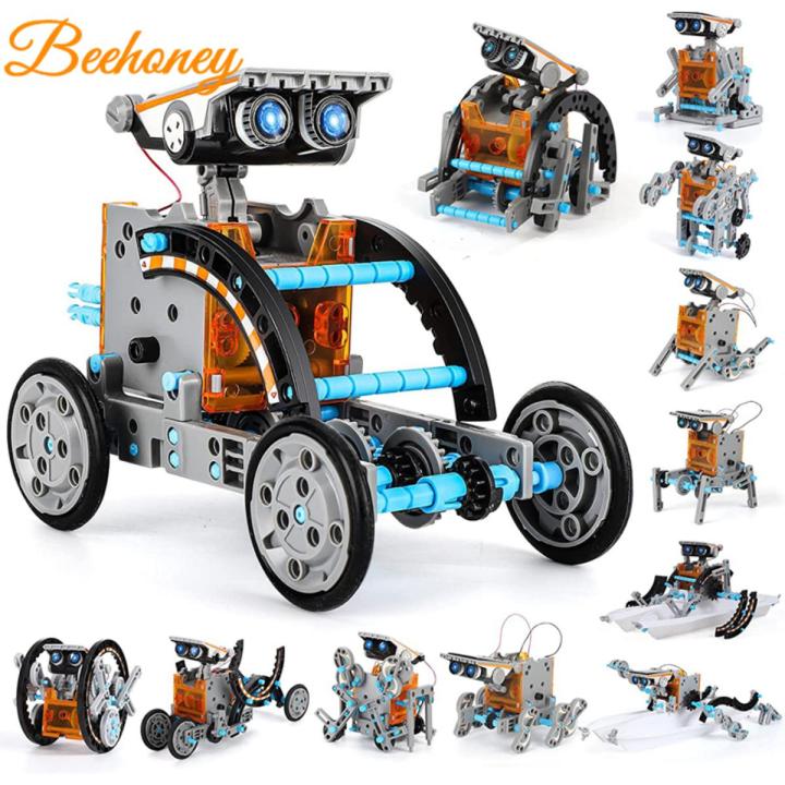 13-in-1 Science Solar Robot Kit For Kids STEM DIY Solar Powered Building  Blocks Educational Toys For Boys Girls
