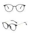 【3C VictoryEagle】oval glasses frame retro lightweight rice nail anti-blue glasses red the same model plain light mirror. 