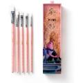 HIMI—Gouache/Watercolor Paint Brushes Set 5 Pcs (Pink,Brushes).