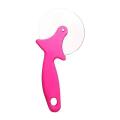 Round Pizza Cutter Wheel with Plastic Blade Grip - Pink.