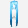 2024 SNOW MIKU Split style double ponytail cosplay wig Hatsune Miku cosplay wig VocAloid Miku Aqua Blue lolita wig VOCALOID.