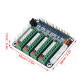 Sensor Expansion Board, Compact Size LED GPIO IO Port Development Board ADDA Chip for 4B 3B CM4.