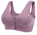 Year of Birth Red Bra Set Front Buckle Wireless Mother Underwear Large Size Middle-Aged and Elderly Bra Tiger Gift Box.