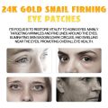 EELHOE 24k Gold Snail Essence Eye Patches 50 Pcs 150gm Eye Mask Improves Eye Wrinkles Firms and Lifts Skin & Moisturizes Eye Area. 