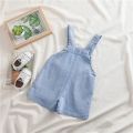 【Limited stock】 IENENS Summer Kids Baby Boys Jumper Pants Denim Clothing Shorts Jeans Overalls Toddler Infant Girl Playsuit Clothes Trousers. 