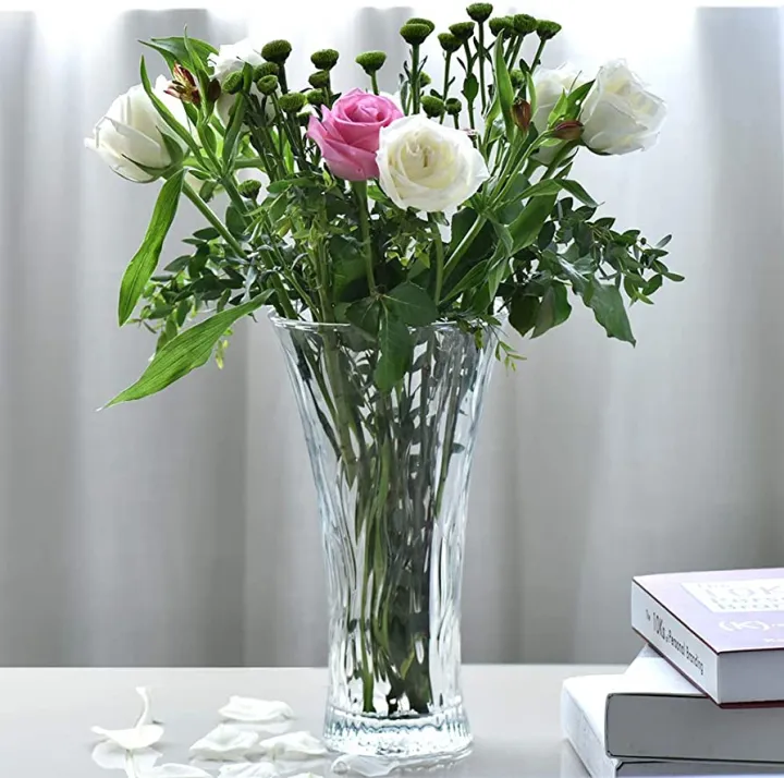 7.5''%20Inch%20Glass%20Vases%20For%20Home%20Decor%20Clear%20Height%20Glass%20Crystal%20Vases%20-%20Flower%20Vase%20-%20Image%205