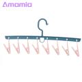 Amamia Multifunction Clothes Hanger with 8 Clips Antiskid Space Saving Closet Organizer.