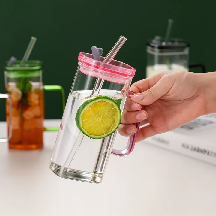 Premium-Square%20Mason%20Jar%20400ml%20-%20Elegant%20Glass%20Container%20for%20Storage,%20Preservation%20and%20Decor,%20Airtight%20Lid,%20Versatile%20and%20Stylish%20Jar,Milkshake,%20Coffee%20&%20Juice%20Jar%20with%20Straw%20(Set%20of%201)%20-%20Image%204