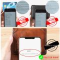 Men Wallet Genuine Leather Rfid Blocking Trifold Wallet Vintage Thin Short Multi Function ID Credit Card Holder Male Purse Money.