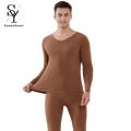 Sunnyheart Underwear Top Pants Long Sleeve Traceless Warmth Thermal Underwear Set. 