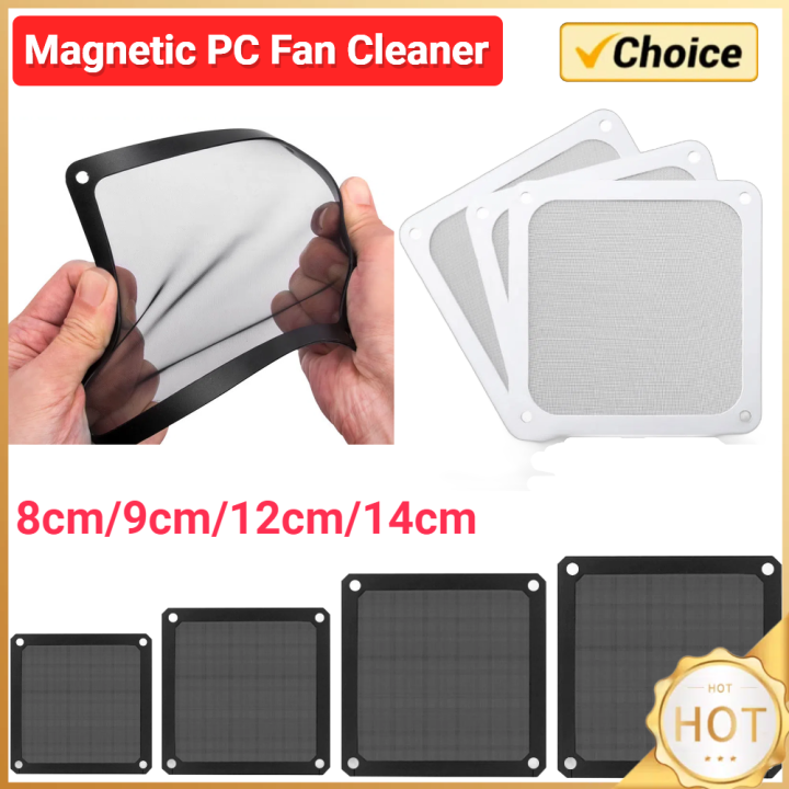 8CM 12CM 9CM 14CM Magnetic Frame Black Mesh Dust Filter PC Cooler Fan Filter with Magnet 120x120mm Dustproof Computer Case Cover