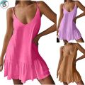 Breezy Cotton Soft Mini Dress for Women with Simple Yet Elegant Design. 