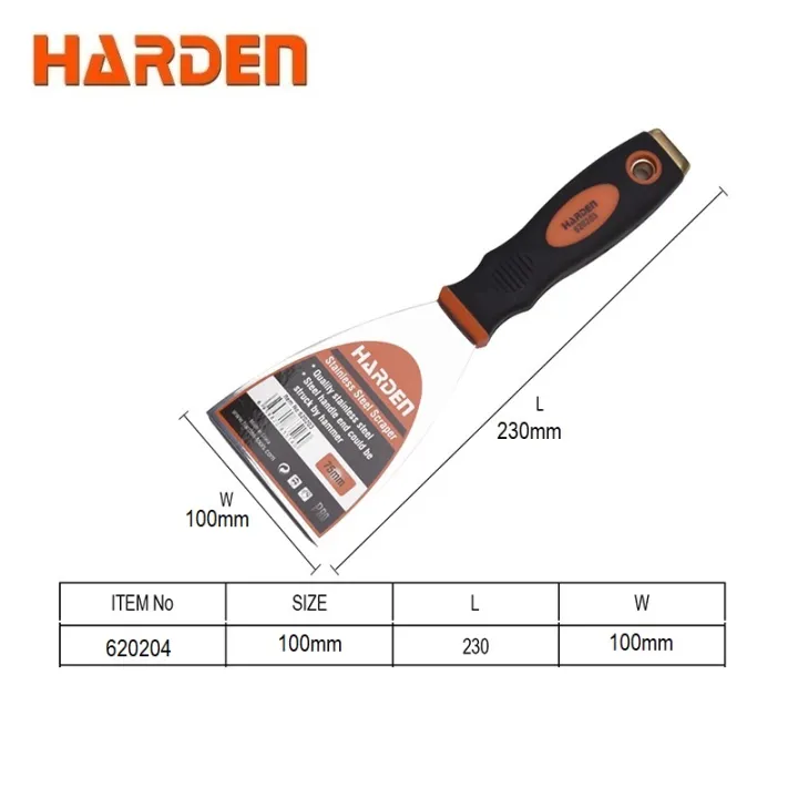 Harden%20Scraper%20100mm,%20Stainless%20Steel%20Scrapper%20(%20100mm%20x%20230mm%20)%20620204%20-%20Image%207