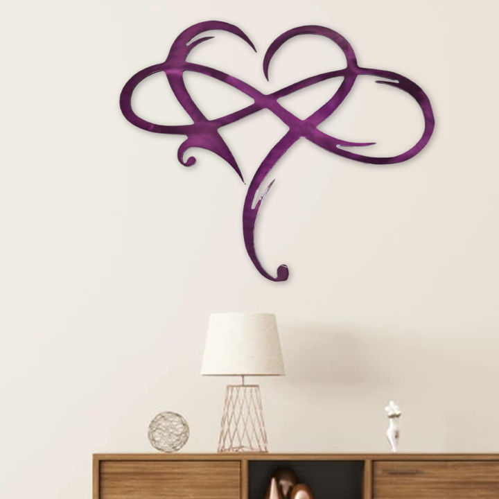 Wall%20Art%20Infinity%20Symbol%20Large%20Heart%20Shaped%20Steel%20Sculpture%20-%20Image%204