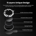 iphone 11 to 16 pro max Camera protector Ring Witrh Stone Aluminium Metal protector.