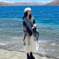 Ethnic Style Shawl Yulong Snow Mountain Knitted Cape Sun Protection Tibet Travel Shawl009.