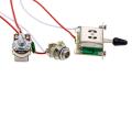 Electric Guitar Wiring Kit 1 Volume 1 Tone 3 Toggle Switch 500K Pots Jack 1 Set. 