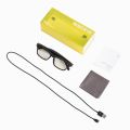transparent lens smart glasses to music and making phone calls branded high quality eyeglasses eyeglass packaging sunglasses. 