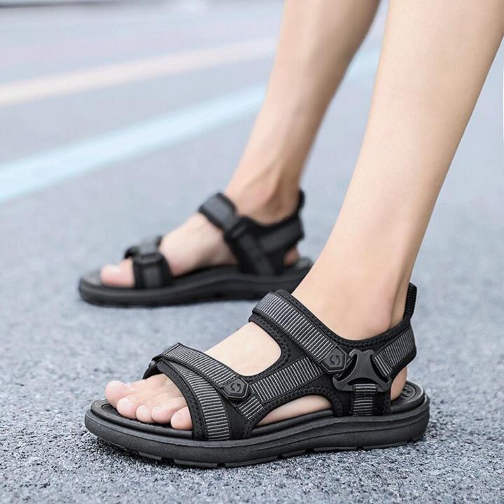 Men Sandals Summer Leisure Beach Sandals Men Shoes 2023 New Outdoor Male Fashion Comfortable Casual Slippers Falt