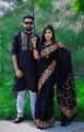 Stylish & fashionable New Matching best/Coupple Dress/For Men & Women / Saree & Panjabi/ (Combo Set)) - Panjabi - Panjabi For Men - Panjabi. 