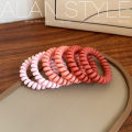 Simple and durable 6 Root Frosted Phone Line Hair Ring High Elastic Rubber Band Female Hair-Binding Ponytail Hair String Elegant Hair Accessories. 