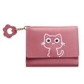 Chic Female Wallet Snap Button Faux Leather Money Bag Large Capacity Tri-fold Slim Wallet Purse. 