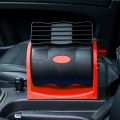 HX-T302 DC 24V 7W Portable Vehicle Cooling Fan Low Noise Silent Cooler Air Conditioner, 2 Speeds Adjustable, Random Color Delivery. 