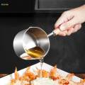 Hot Oil Pan Practical Flat Skillet Pan for Kitchen Restaurant Heating Soup 150ml. 