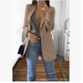 XxxxxL XxxxL New Women Elegant Slim Casual Solid Business Blazer Bodycon Long Blazers Jacket Ladies Spring Autumn Suit. 