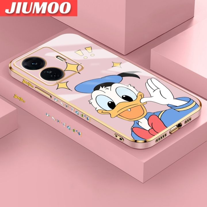 JIUMOO%20For%20vivo%20T1%205G%20T1%20Pro%20Iqoo%20Z6%20Pro%20S15e%205G%20Case%20Cartoon%20Cute%20Donald%20Duck%20New%20Design%20Phone%20Case%20Side%20Pattern%20Luxury%20Plating%20Silicone%20Casing%20Full%20Cover%20Camera%20Shockproof%20Protection%20Cases%20-%20Image%202