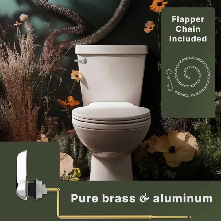 Toilet%20Handle%20Brass%20Lever%20Flush%20Replacement%20Kit%20Chain(Side%20Mount)%20-%20Image%202